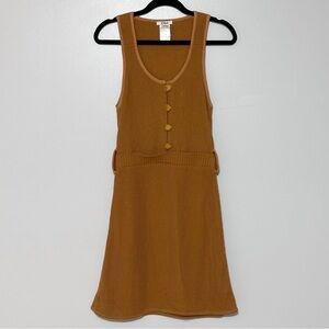 Vintage Chloe Ribbed Midi Sheath Dress Size Small